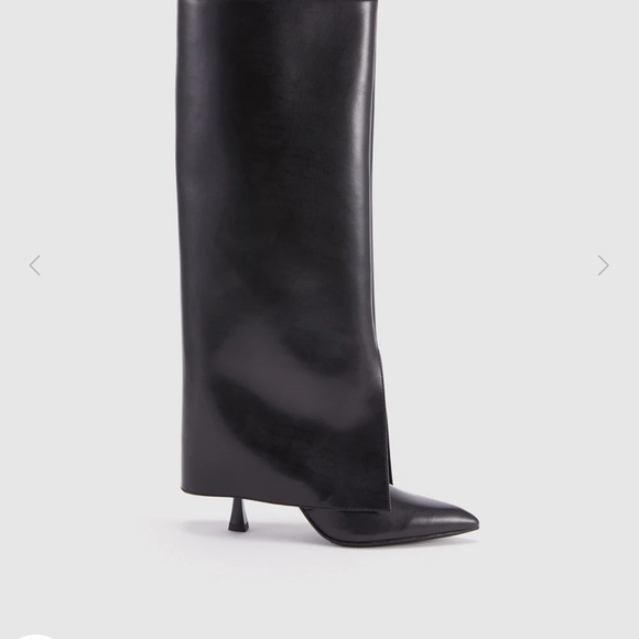 Urban revivo faux leather black boots US9.5 - Picture 2 of 4